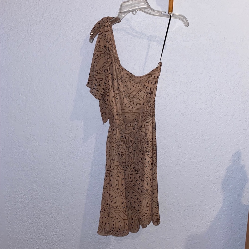 Polka Dot one shoulder dress!